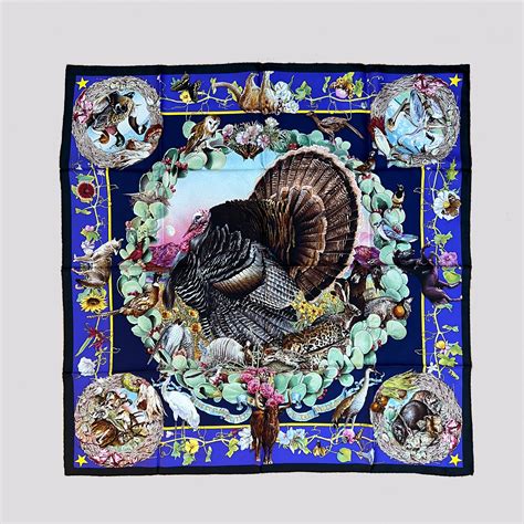 hermes scarf texas wildlife.